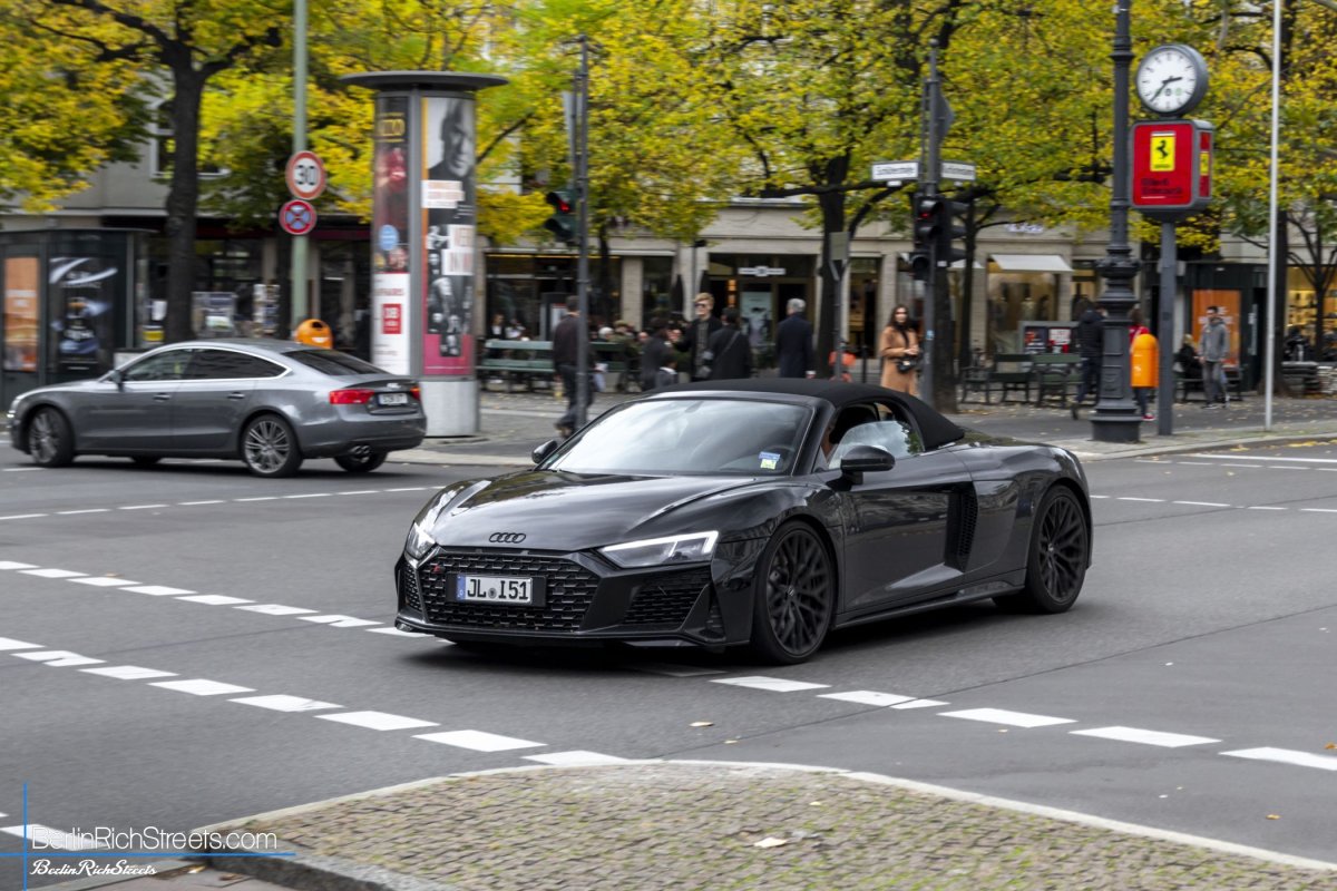 Audi R8 V10 Spyder (2019) spotted in Berlin — BerlinRichStreets